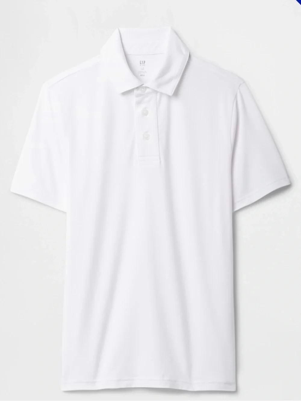 Gap kids White Performance Polo Shirt